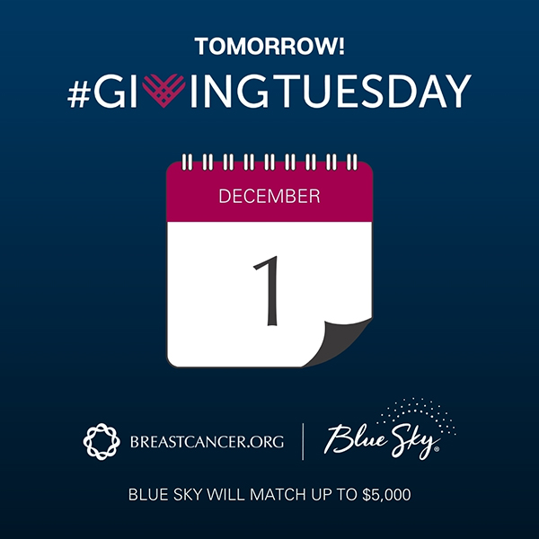 GivingTuesdsay Tomorrow, December 1